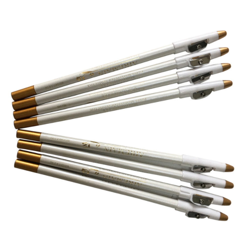 White Barber Beard Pencil Edge Hairline Razor Trace Hair Beard Shape Accessories With Sharpener Hair