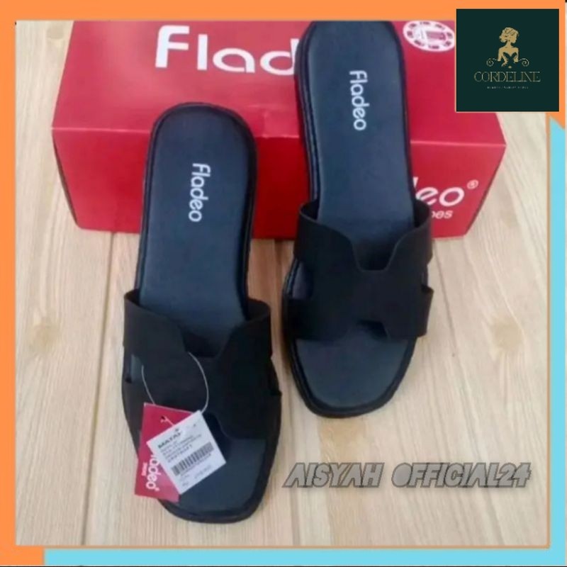Fladeo Sandal Slop Wanita Fladeo Sandal Jepit Teplek Wanita