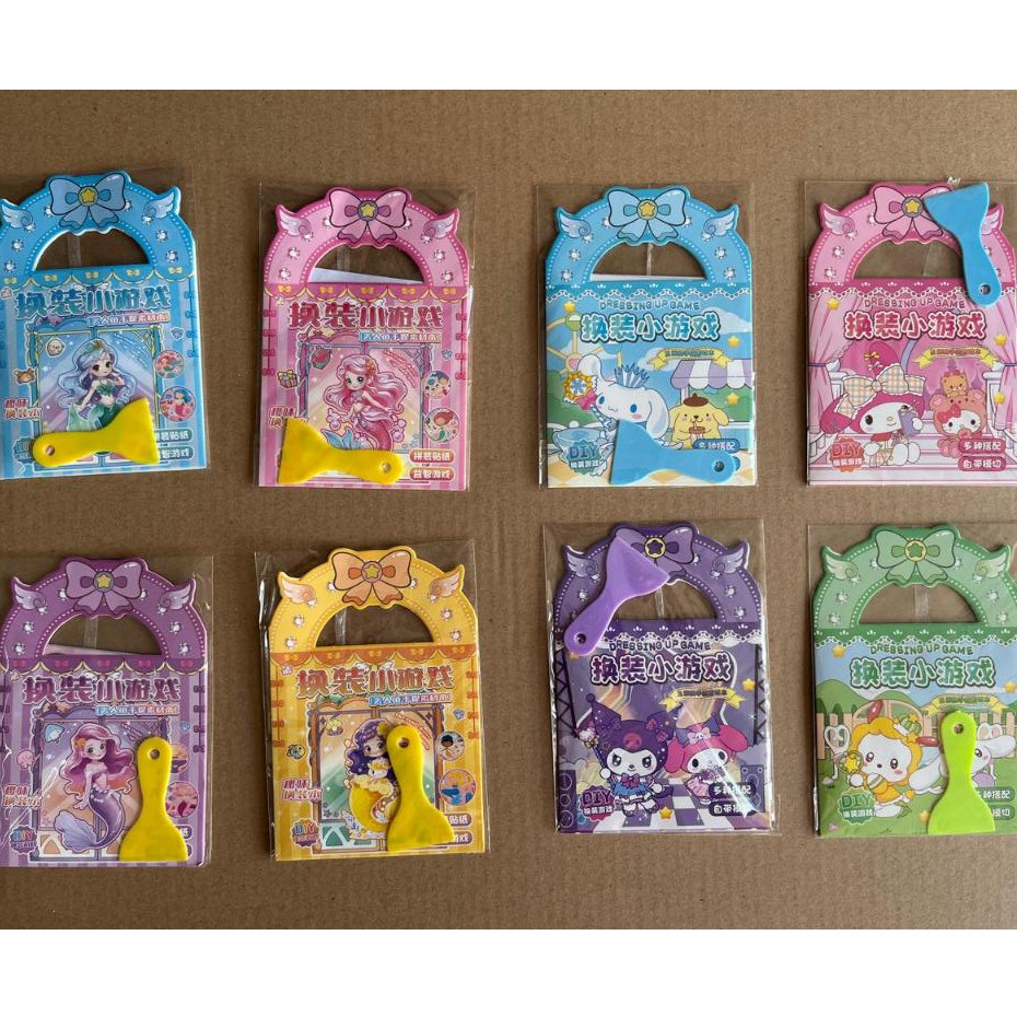 Sticker DIY Make Up Sanrio Sticker Dress Up Stiker Ganti Wajah Sticker Fashion