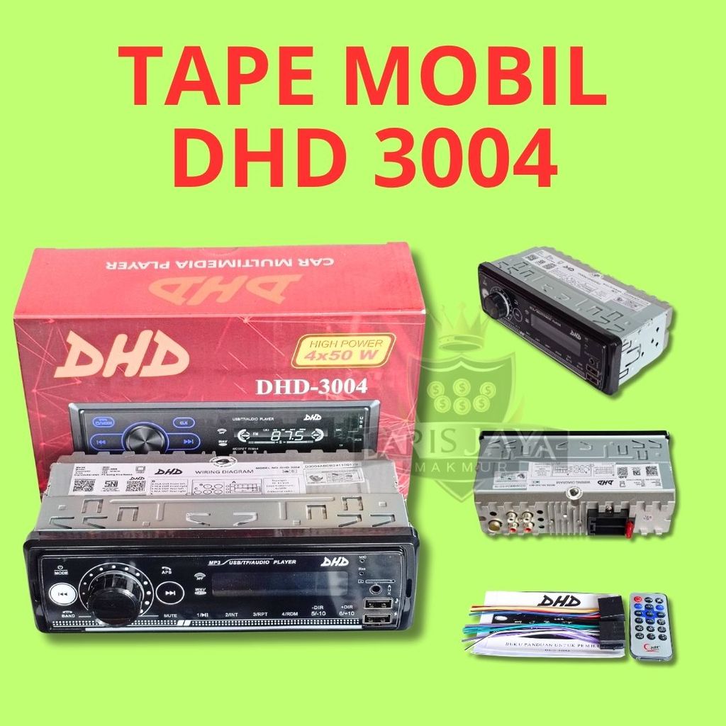 Tape Mobil DHD 3004 – Model A/B Tanpa Layar Sentuh 12V