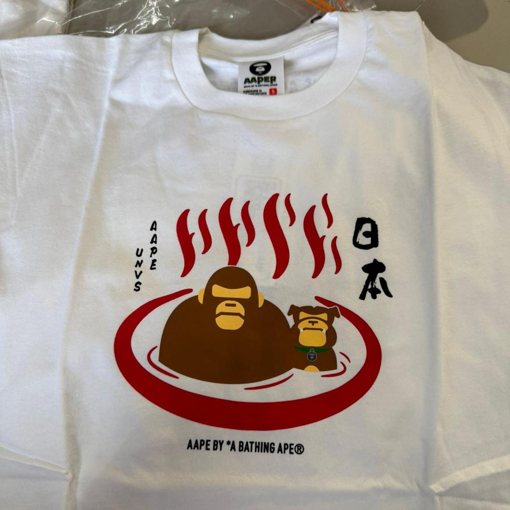 AAPE A Bathing Ape Hot Spring Tshirt Tee Authentic / Baju Kaos AAPE Original