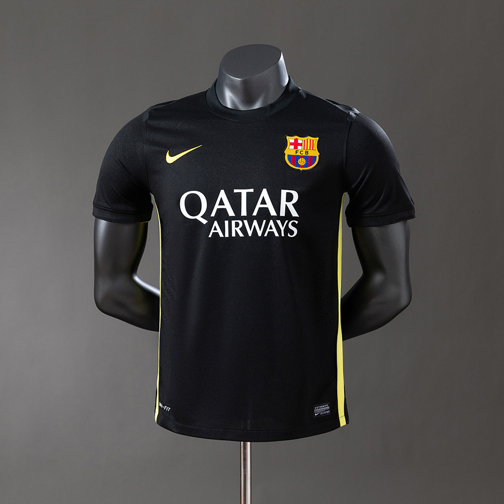 Jersey Barcelona 13/14 Player Version Retro Third T shirt pria