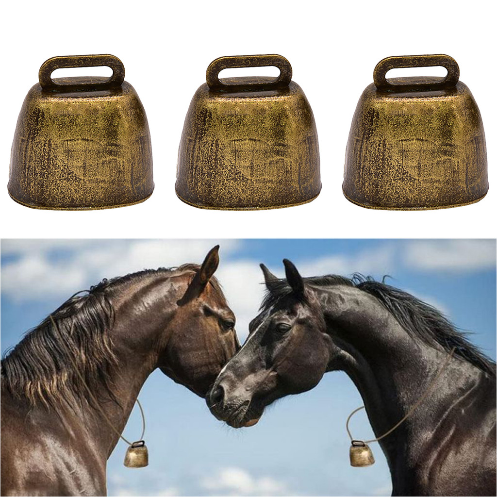 1/3PCS lonceng sapi kuningan Suaranya jernih dan keras lonceng sapi bunyi keras lonceng sapi kecil