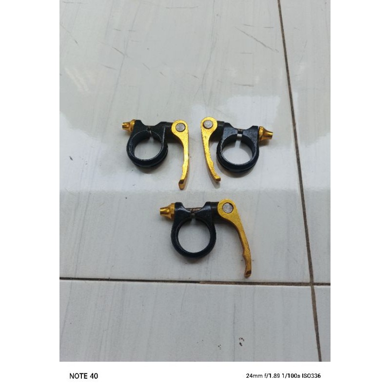 seatclamp sepeda mtb untuk seatpost 27,2 gold nos antiq