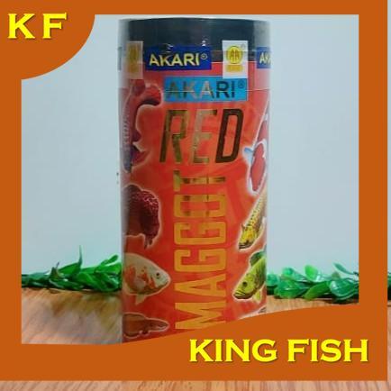 makanan ikan AKARI RED MAGGOT 40 GR Pigmen Merah Arwana Louhan Channa