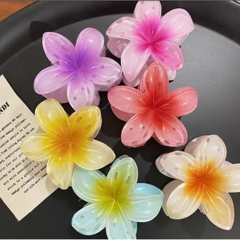 [KAMBOJA] Viral Jepit Bunga Kamboja Jepit Bali Besar 8 CM