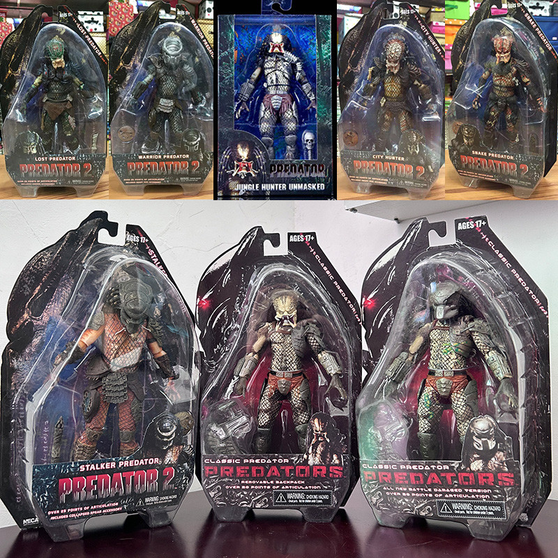 NECA Classic Predator Water City Hunter Warrior Lost Snake Stalker Guardian Jungle Demon Hunter Acti