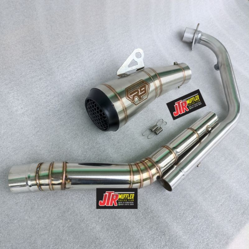 knalpot R9 gp series Cbr 150r new Cb150r new Sonic 150 Supra gtr