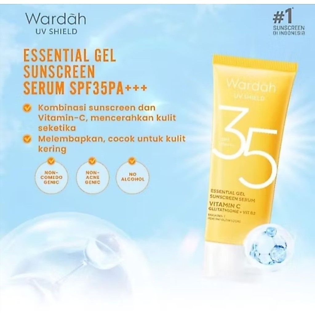 WARDAH Sunscreen Gel SPF 35 40ML _ kuning