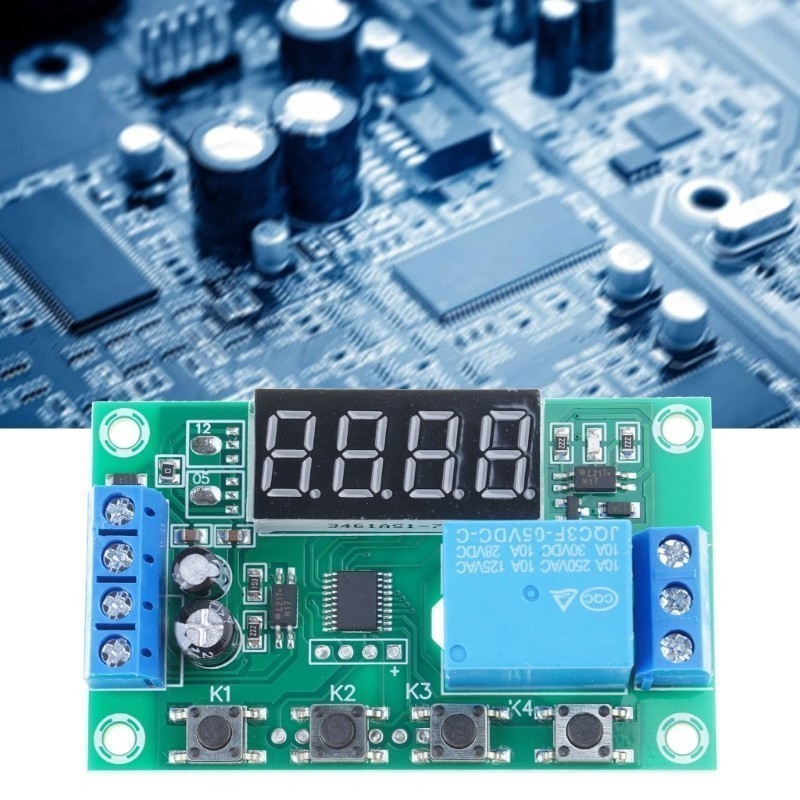 Relay Cyclic Trigger Delay Timer Circuit YYC-2S 5V with Digital Display Delay Switch Module