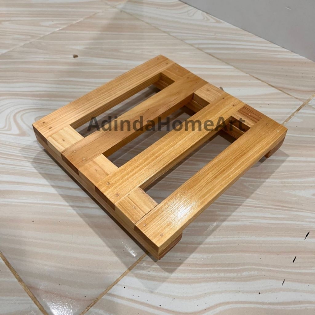 TerbaruMini Palet Troli Kayu Pinus Oven || Tatakan Kayu Serbaguna || Tatakan Minyak || Tatakan Gas |