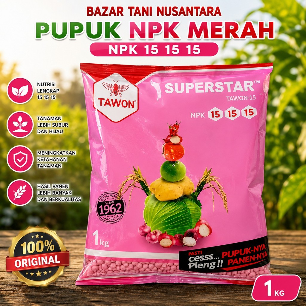 NPK tawon merah NPK 15 15 15 pupuk npk tabur