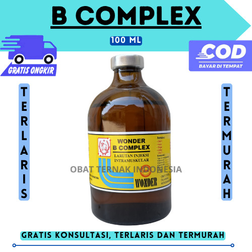 WONDER B COMPLEX 100 ml - Vitamin B Kompleks Hewan