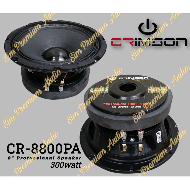 KOMPONEN SPEAKER CRIMSON CR8800 PA SPEAKER 8 INCH CRIMSON CR8800 PA