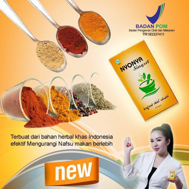 Kapsul Diet Alami Nyonya Singset Herbal BPOM