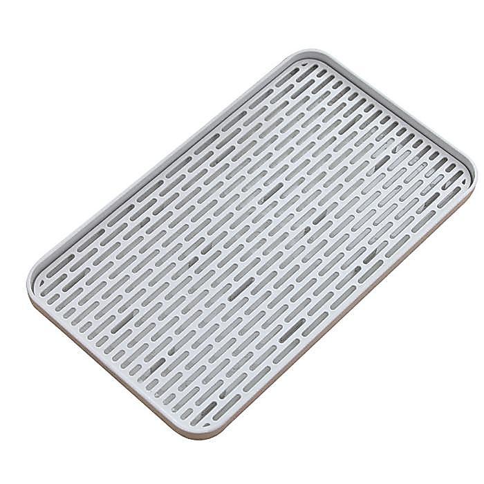 DISKON Nampan/Draining Board Tatakan Gelas dan Alat Makan alas cuci walnut tahan lama random piring