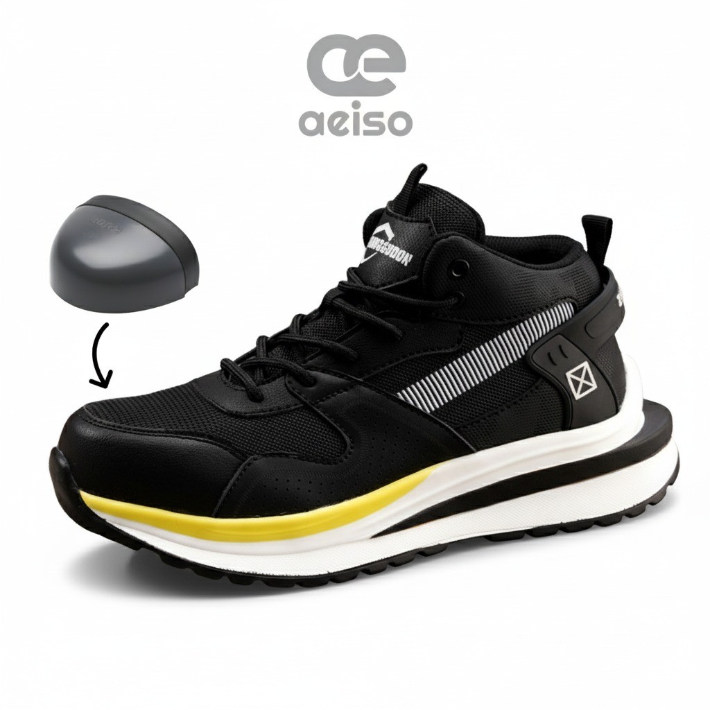 Aeiso -  Sneakers Sporty Casual kerja lapangan ringan  extra penguat di ujung sepatu Non K3