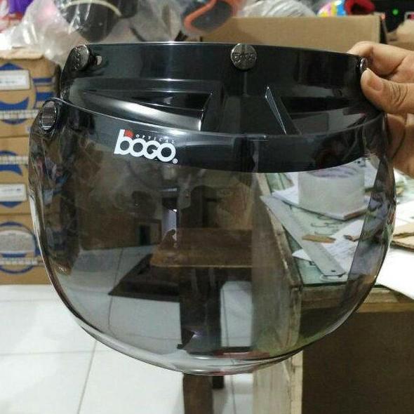 Kaca Visor Helm Bogo Original Cembung 06 Merek BOGO PNP untuk Cargloss, DAG, WTO, SADA, Classic, ZEU