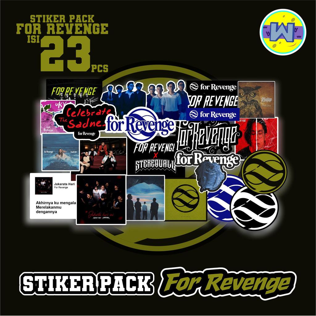 STIKER PACK BAND FOR REVENGE TERBARU KEREN STIKER PACK BAND FOR REVENGE KEKINIAN TERBARU ISI 23PCS K