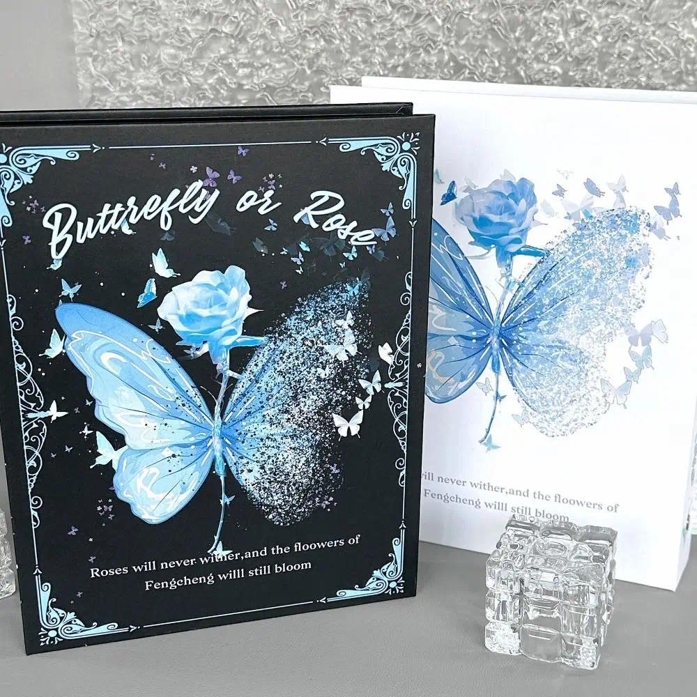 Butterfly Design A5 Photo Album Loose-leaf 3-inch Size 3-inch K-pop Idol Photo Binder Photocard Coll