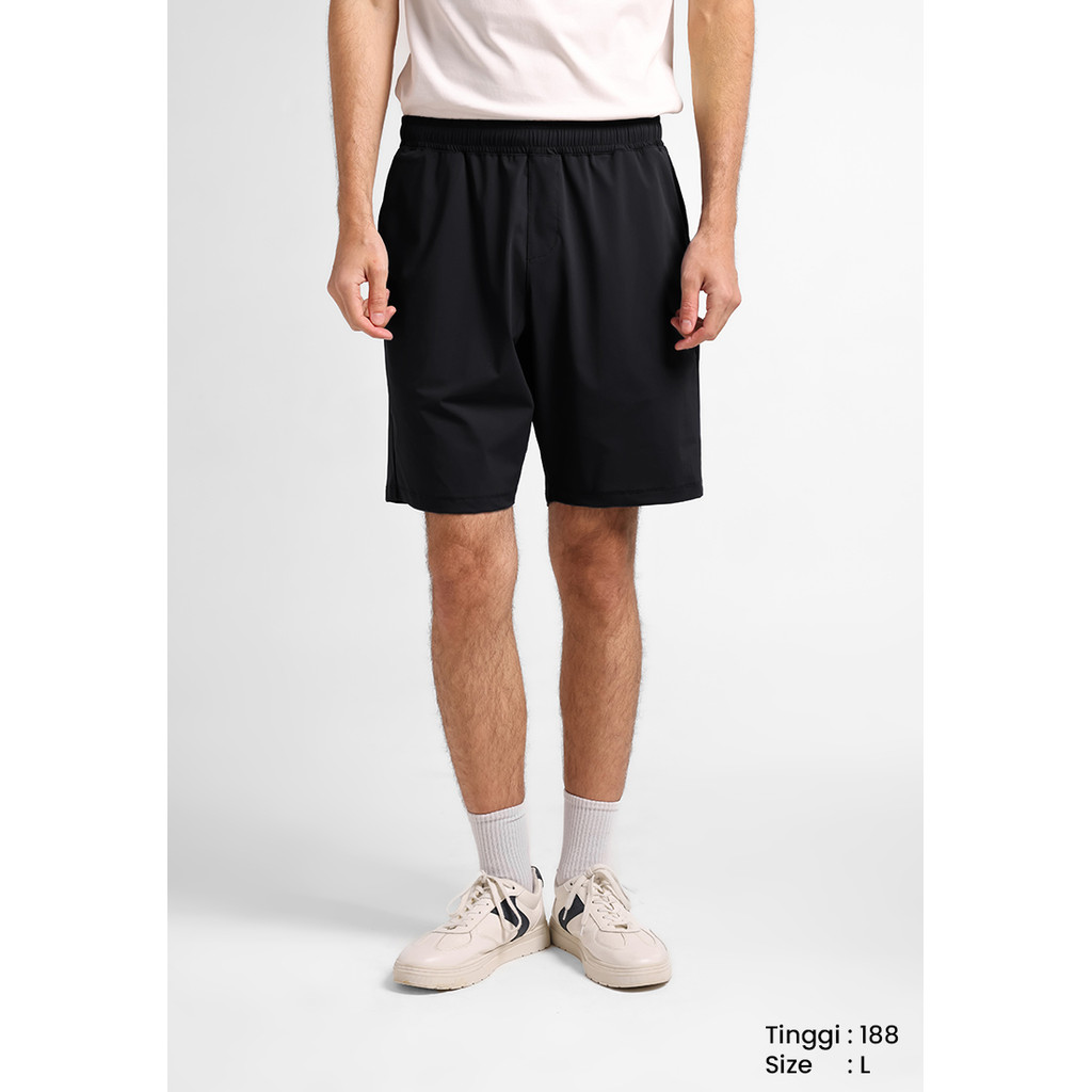 MANZONE - Celana Pendek Active Pria Flea 01 - Black