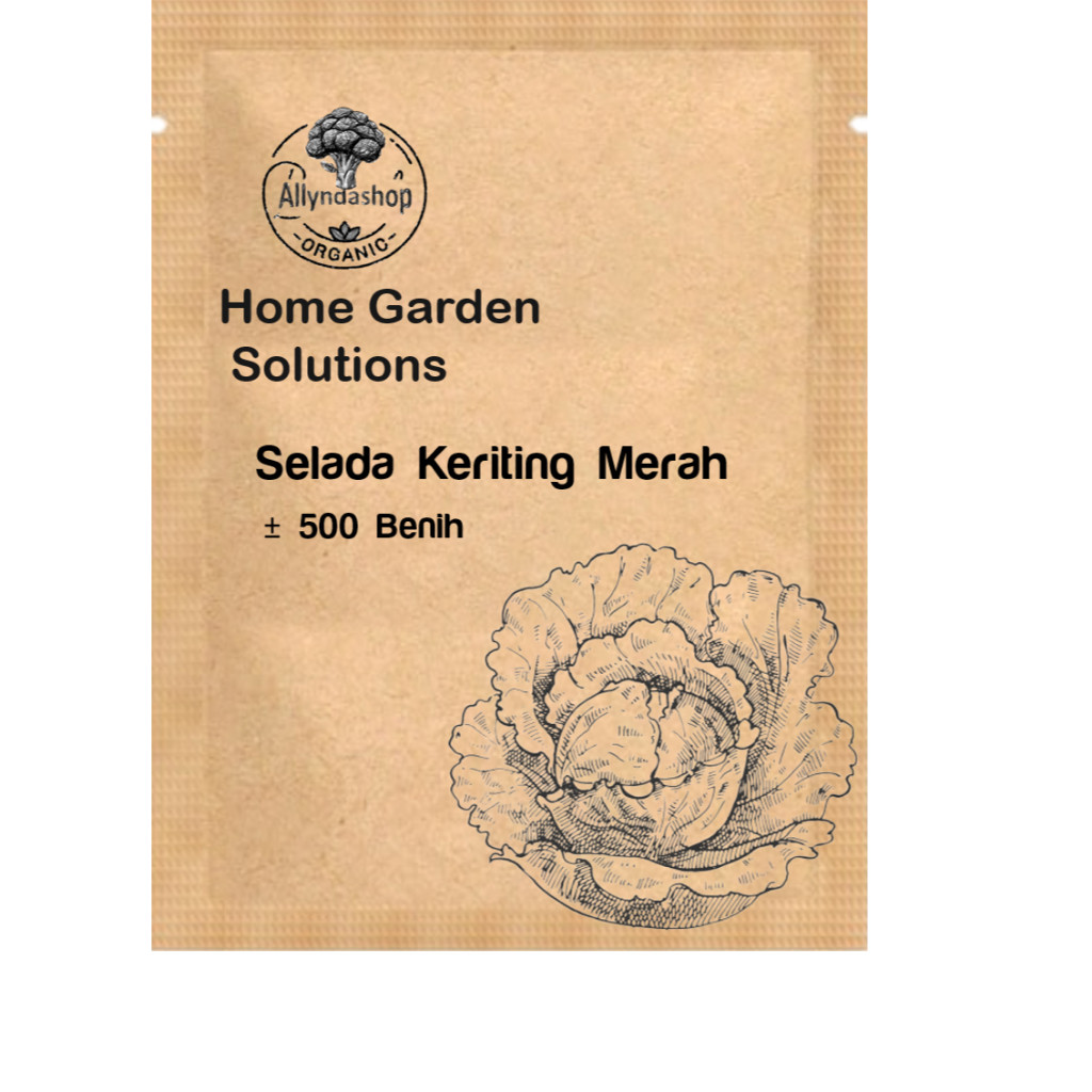 Benih Selada Keriting Unggul 500 Seed Kraft Paper
