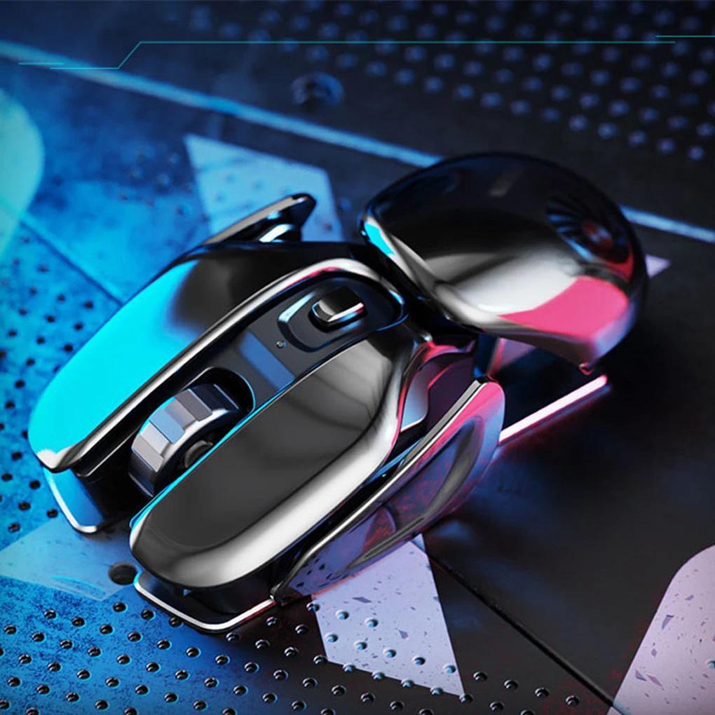 PX2 Wireless Mouse 2.4G Ergonomics Metal Receiver Waterproof Aluminum Lightweight Gaming Mouses Lapt