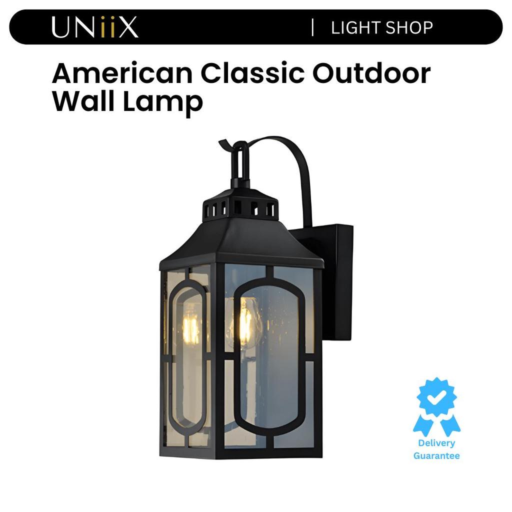 UNiiX - LD7309 | Lampu Hias Dinding Outdoor Model Amerikan Klasik Untuk Teras Lampu Dinding Model Mi