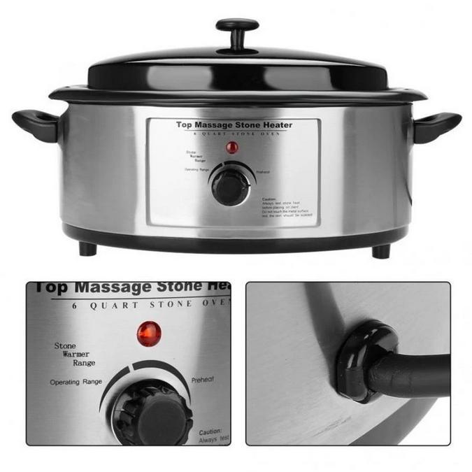Hot Stone Heater 6ltr Batu Panas Heater Pemanas Batu Massage Spa Teraphy