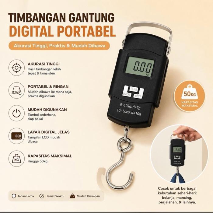 timbangan gantung weiheng wh-a08 50kg 50 kilo