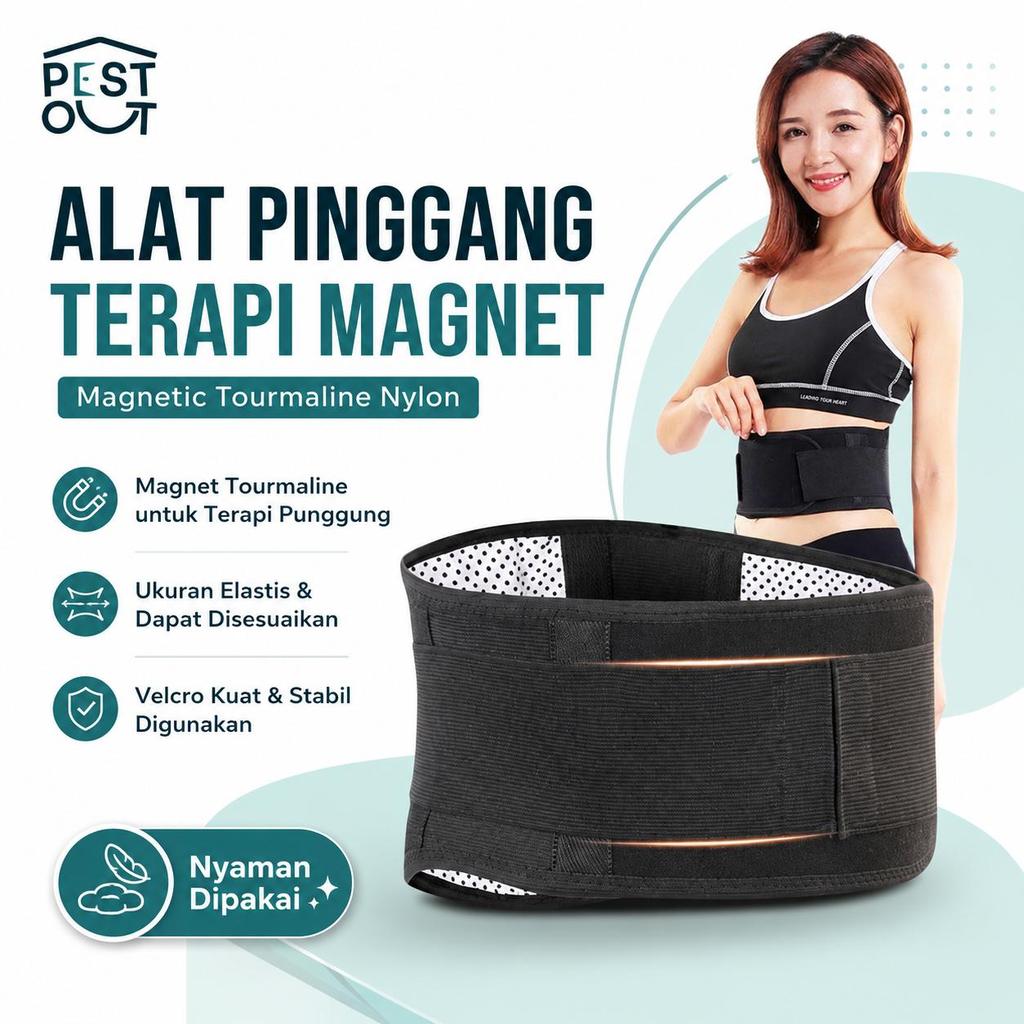 Alat Terapi Pinggang Sabuk Terapi Pinggang Korset Terapi Pinggang Tourmaline