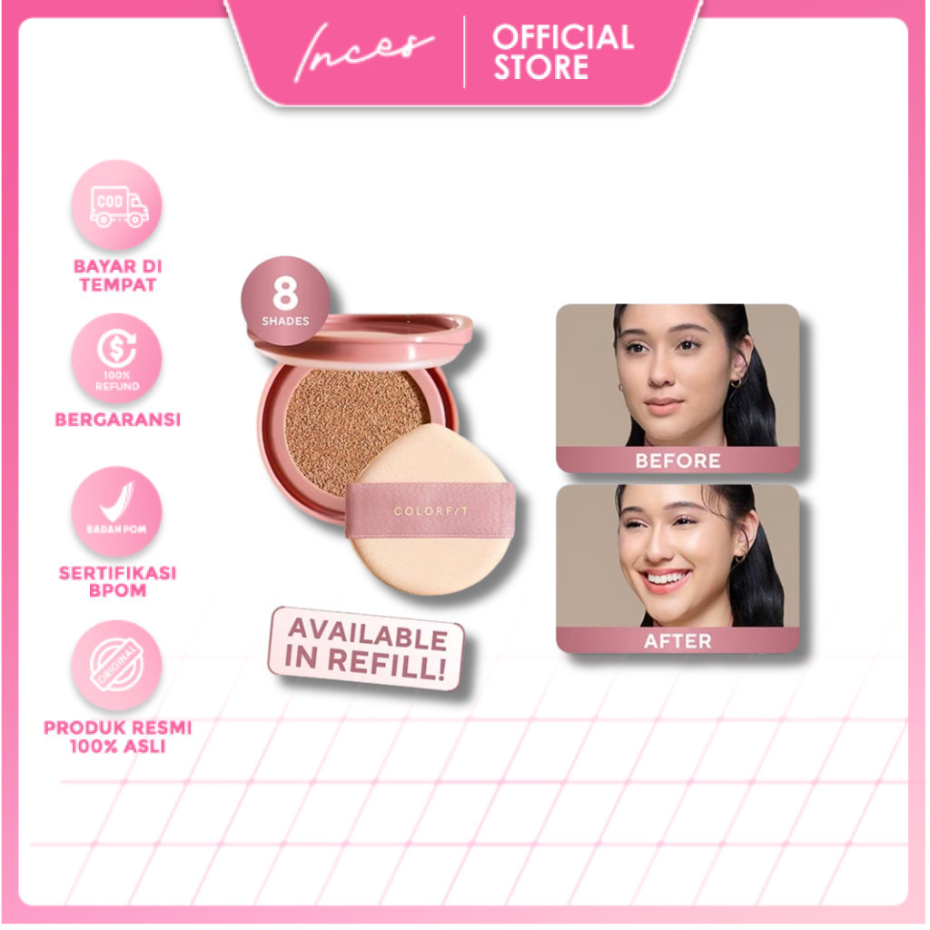 INCES - Wardah Colorfit Perfect Glow Cushion Refill
