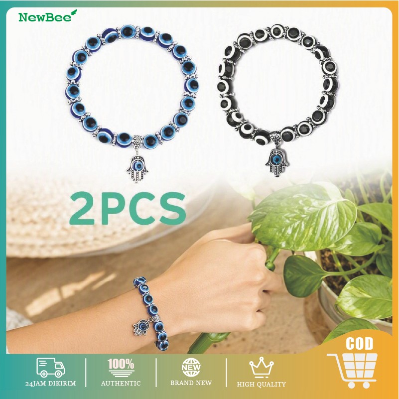 8MM Gelang Mata Biru Evil Eye Turki Bracelet Eye Evil Gelang Eye Evil Turki 8mm Evil Eye Gelang Turk