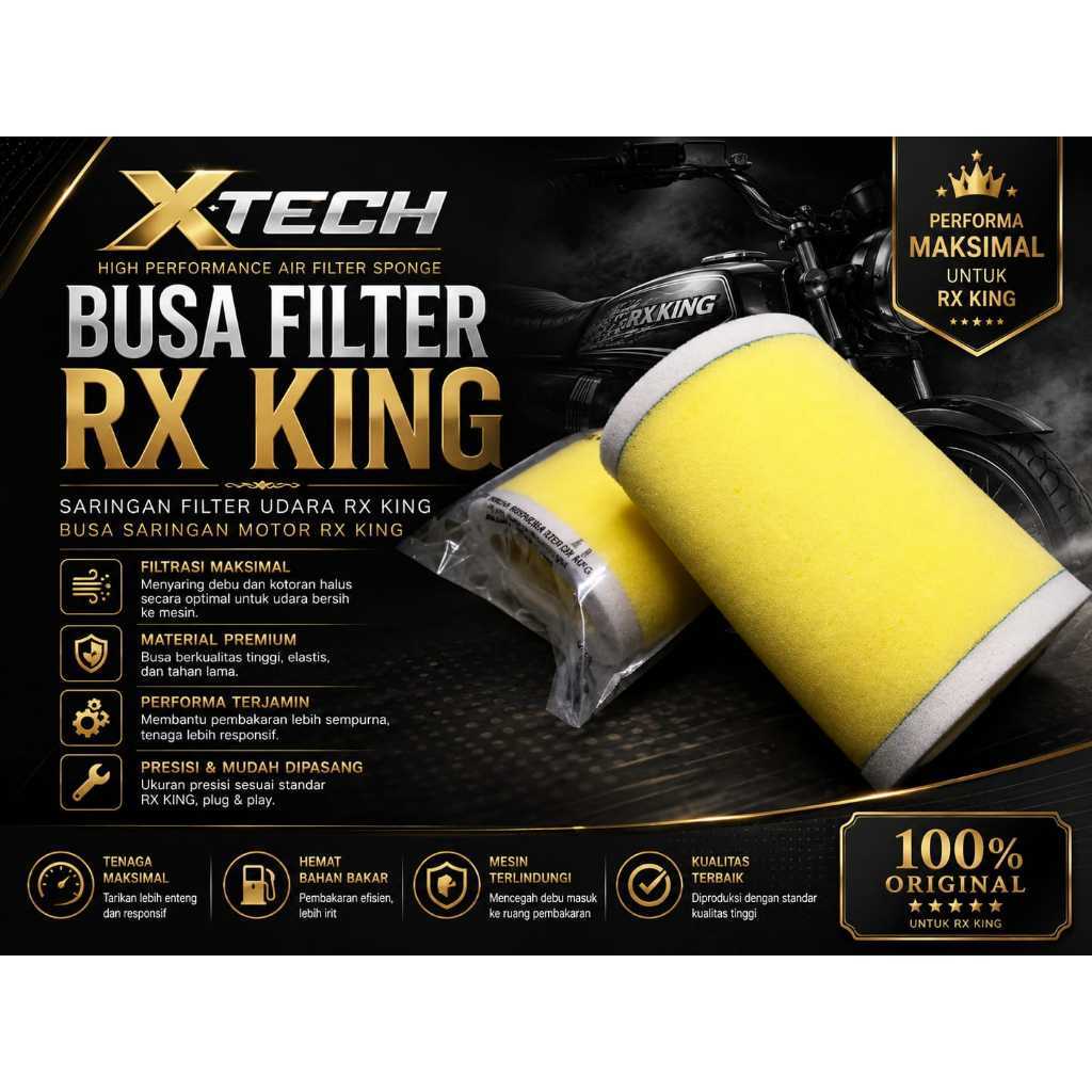 BUSA FILTER RX KING/SARINGAN FILTER UDARA RX KING/BUSA FILTER UDARA RX KING BUSA SARINGAN MOTOR RX K