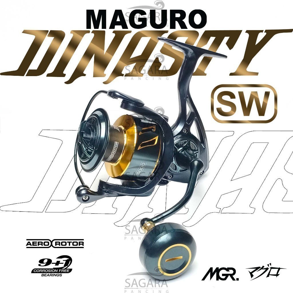 Reel Maguro Dinasty SW | Reel Jigging | Reel Dasaran | Reel Pancing Spinning Power Handle