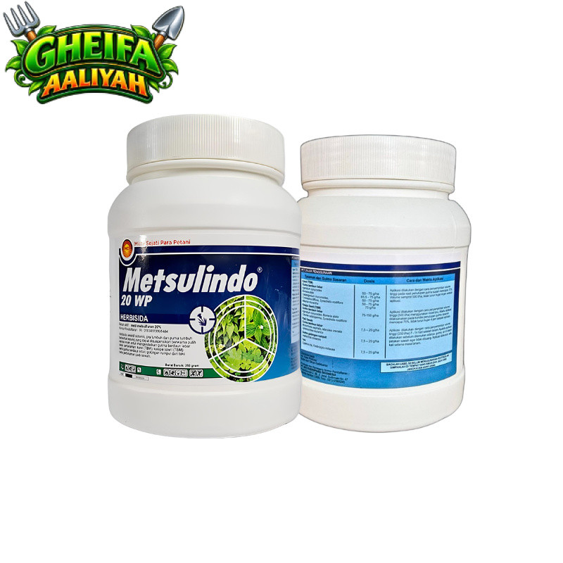 METSULINDO 20 WP 250 GRAM | HERBISIDA METSULFURON METHYL PENGENDALI GULMA PERTANIAN