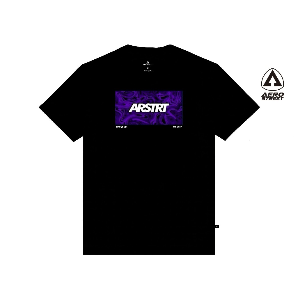 Aerostreet T Shirt Barra Hitam Kaos T-Shirt Tshirt AABAA