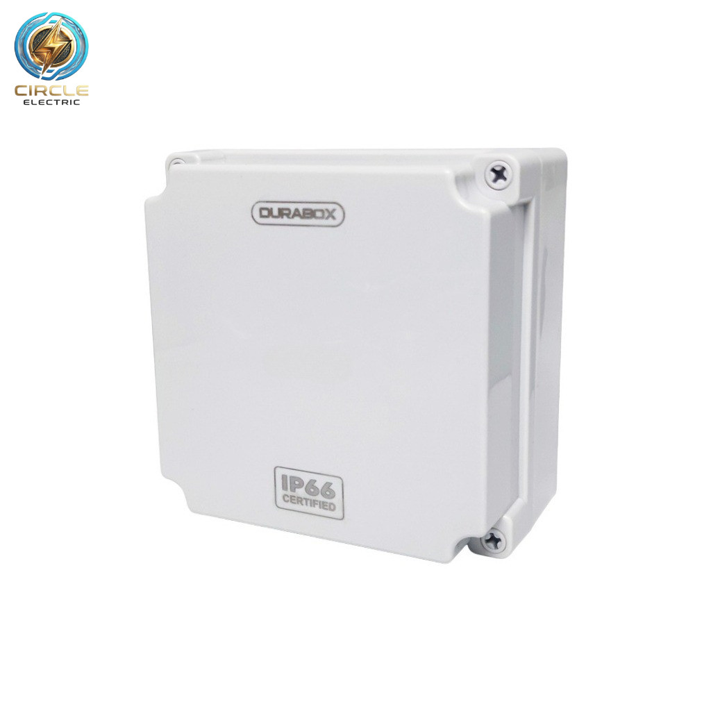 Box panel listrik DURABOX Junction Box 175x175x100mm ABS IP66 – Box Panel Listrik Tahan Air & Debu