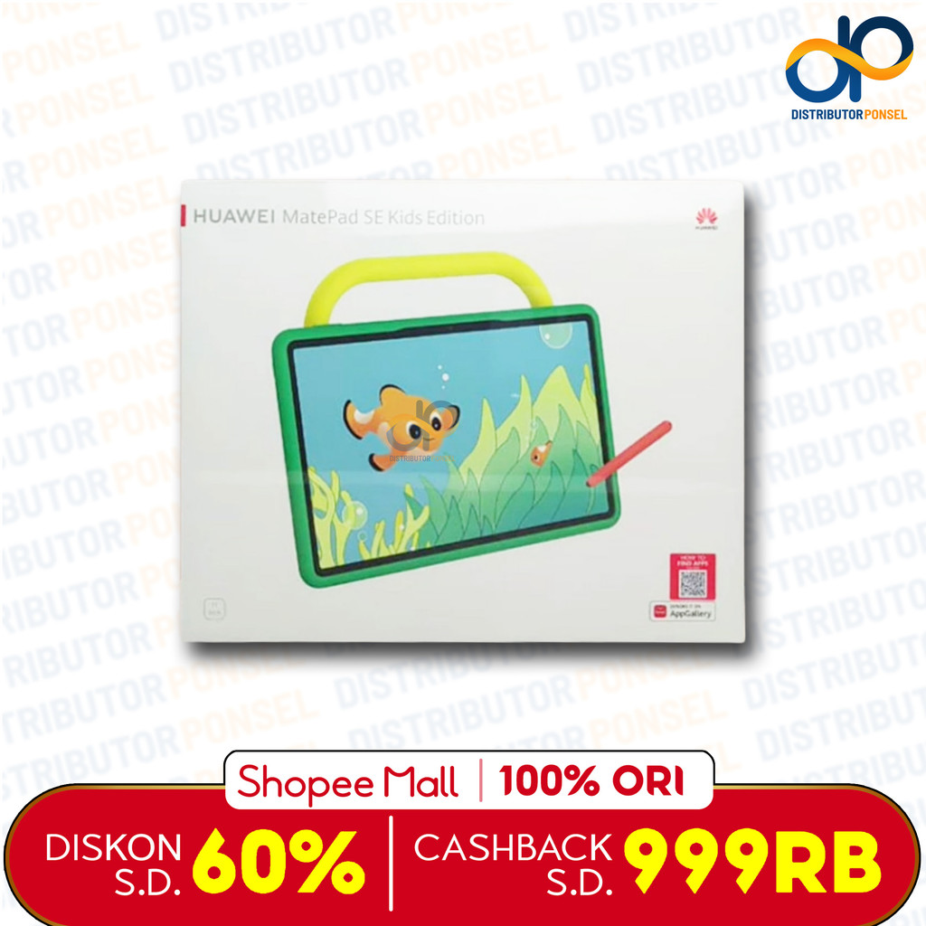 Huawei Matepad SE Kids 4/128GB Grey Tab Pad Android Tablet Anak Garansi Resmi
