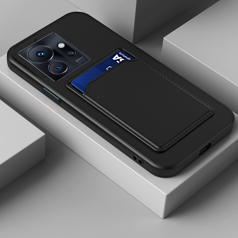 Untuk Infinix Zero Ultra case Card Slot Card Silica Gel Soft Holder Penutup dompet untuk infinix Zer