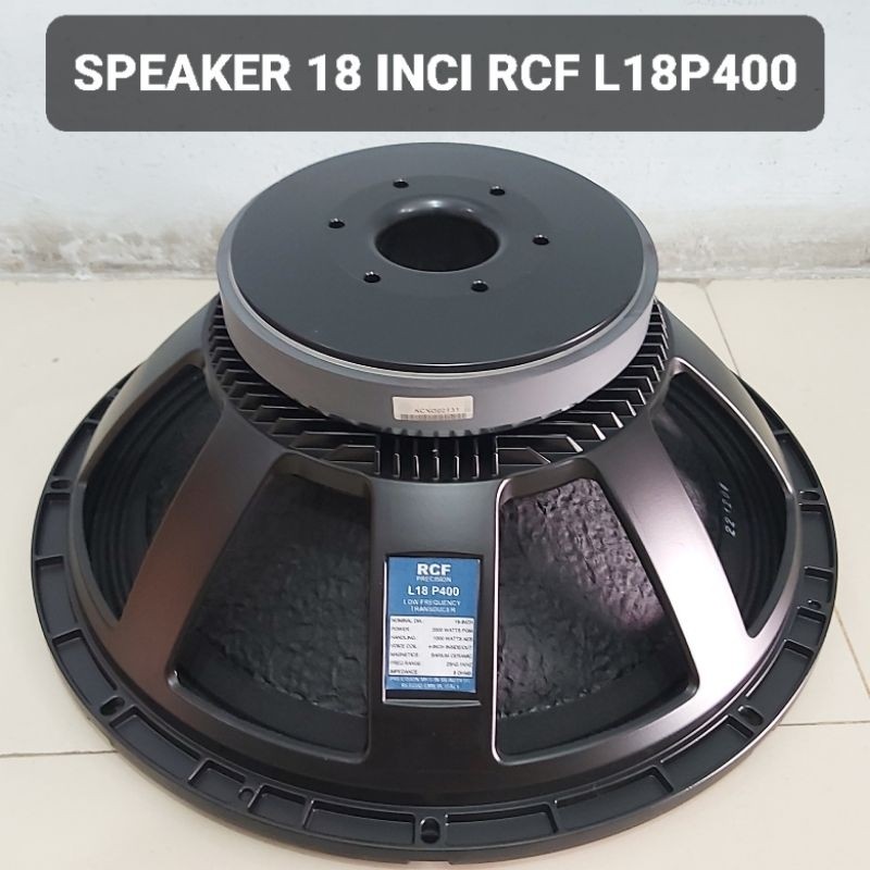 RCF Speaker 18 Inci L18P400 Spull 4 Inci 2000 Watt Low Sub 18P400
