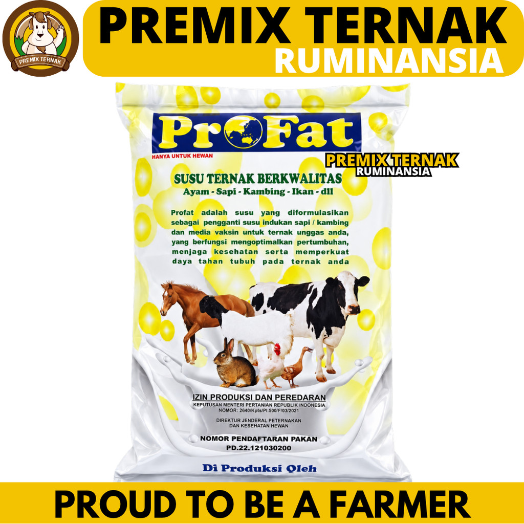 SUSU PROFAT 1KG - Susu Profat kambing - Susu Hewan Ternak untuk Sapi Kambing Ikan Ayam