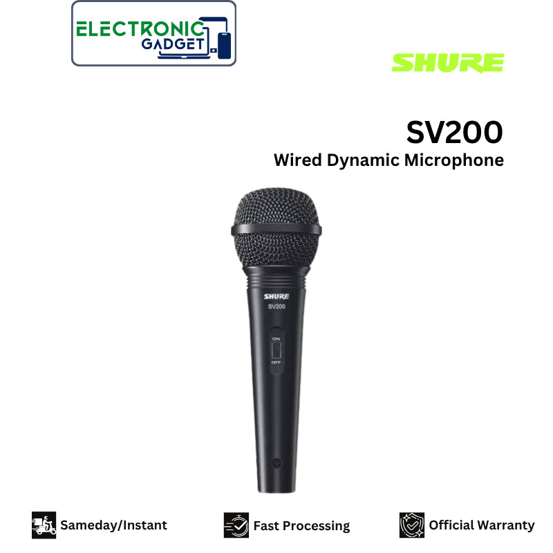 Shure SV200 / SV 200 Mic / Microphone Vokal Dinamis