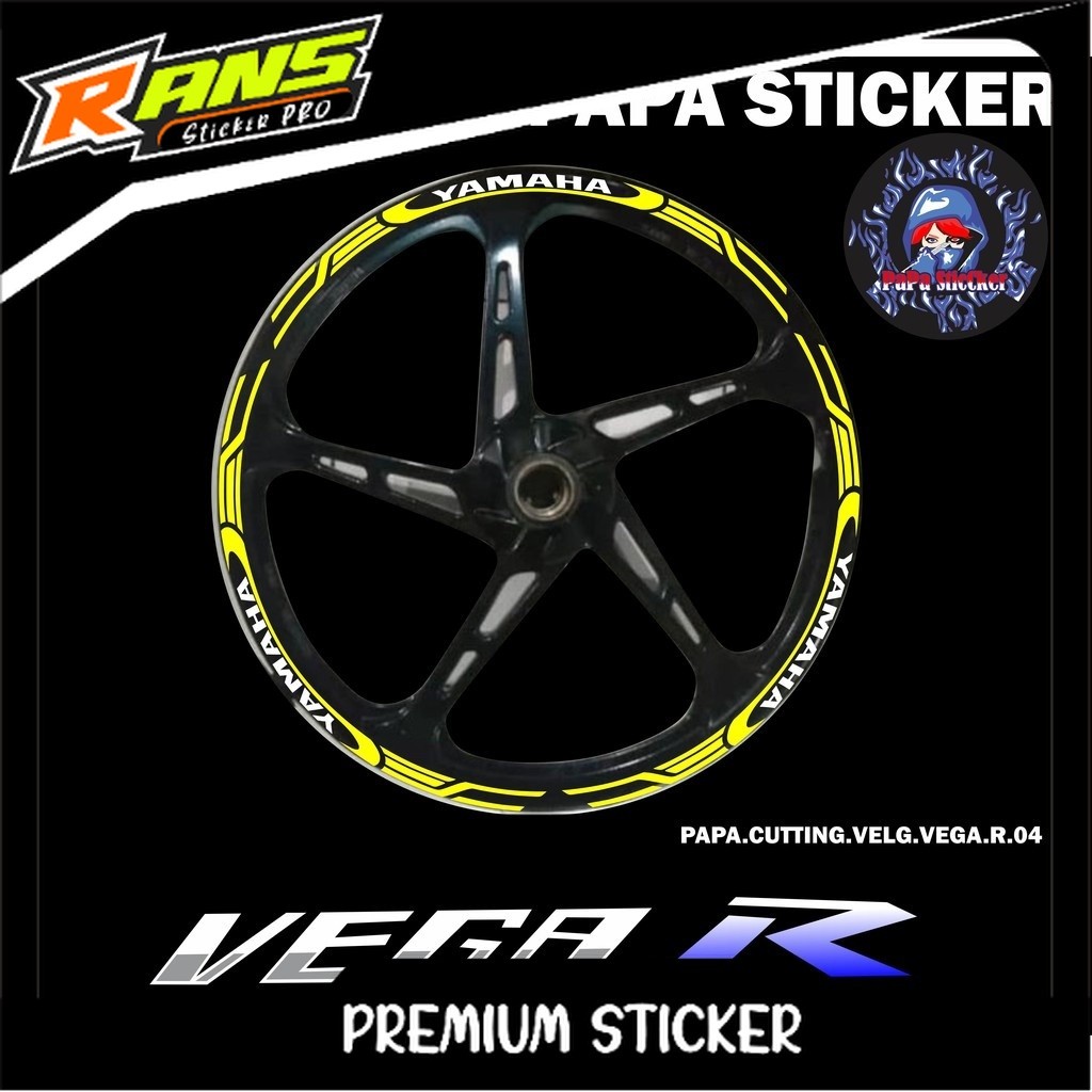 STIKER VELG VEGA R CUTTING STICKER VELG CUTTING VARIASI YAMAHA VEGA R LIS BAN/VELG 04