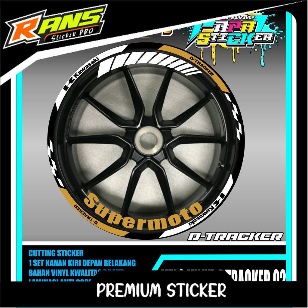 STIKER VINYL VELG DTRACKER CUTTING STICKER VELG DTRACKER CUTTING VARIASI 02