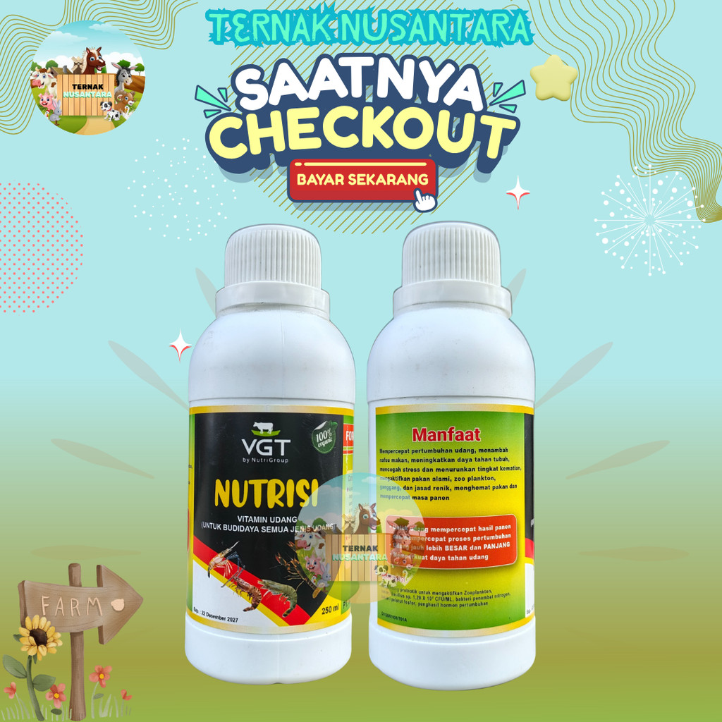 VGT NUTRISI UDANG 250 ML - Probiotik Udang Tambak