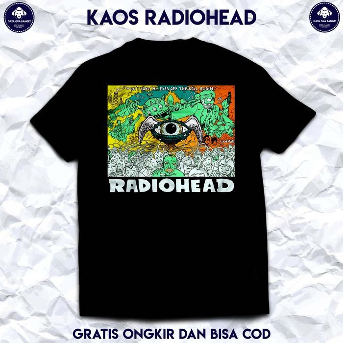 (COD) Kaos Band Radiohead Punk Metal Luar Negeri. Baju Distro Original Murah - RADIOHEAD, S