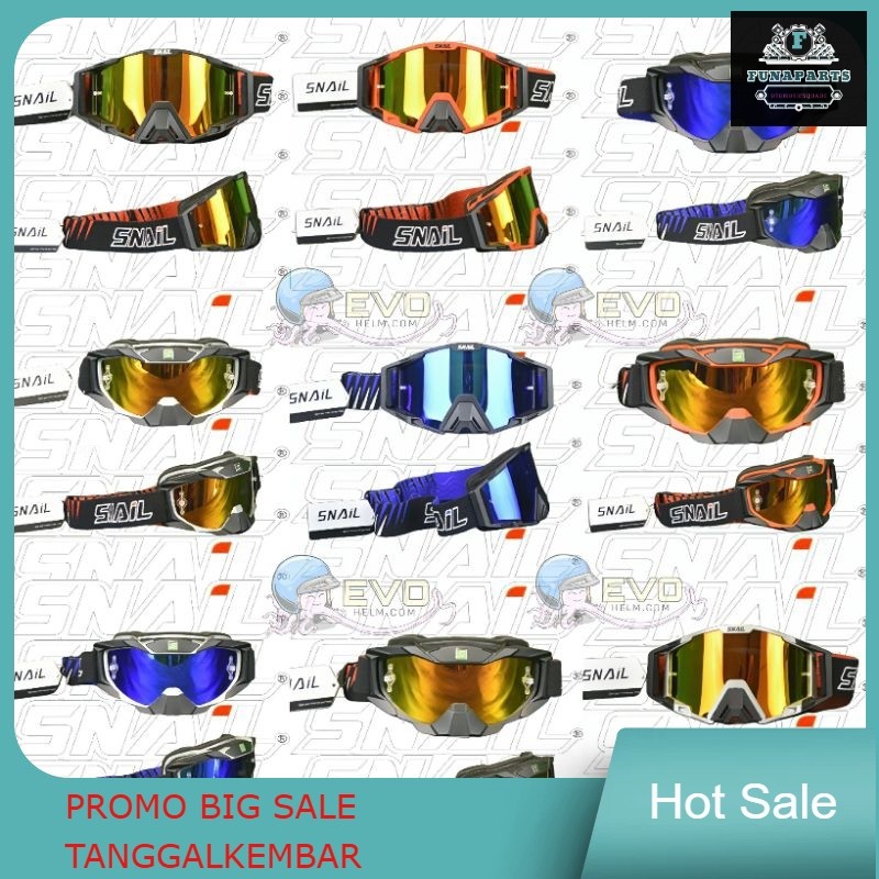 KACAMATA GOOGLE SNAIL - MOTORCROS DAN JPX CROSS HELM JPX TERBARU KACAMATA JPX CROSS SNAIL