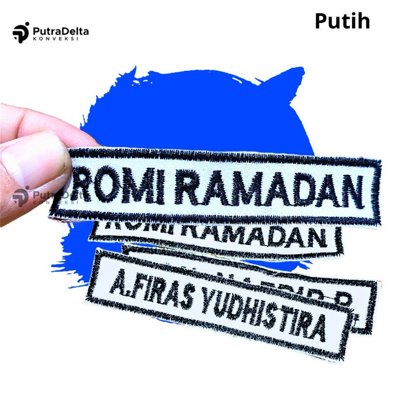 bordir nama | bordir nama seragam sekolah | bet nama baju sekolah | bordir nama custom