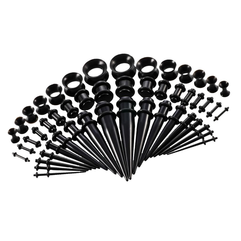 50 Pieces 14g-00g O-ring Ear Stretchers Expander Ear Piercing Ear Piercing